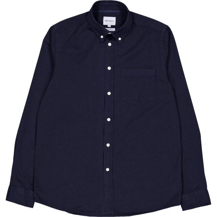 Anton Light Twill Shirt Dark Navy