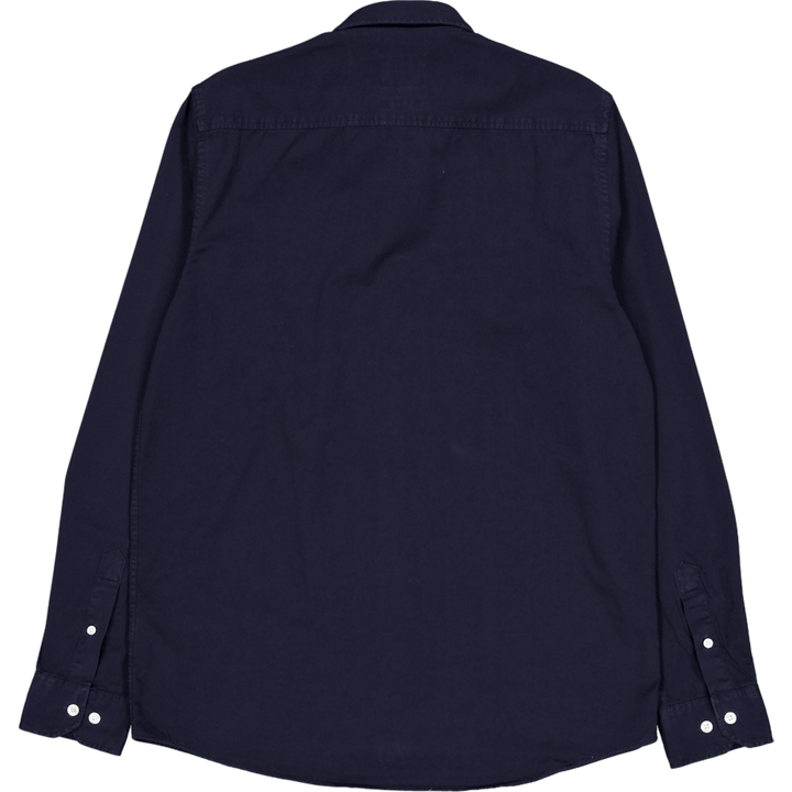 Anton Light Twill Shirt Dark Navy