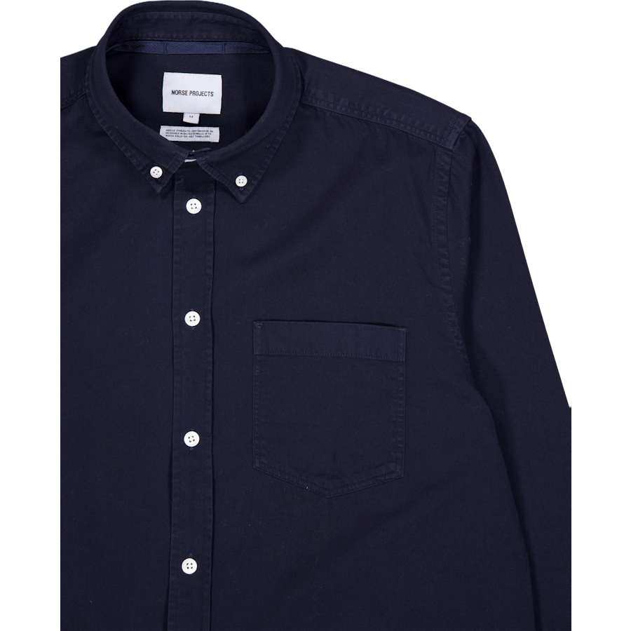 Anton Light Twill Shirt Dark Navy