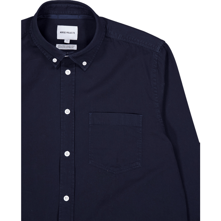 Anton Light Twill Shirt Dark Navy