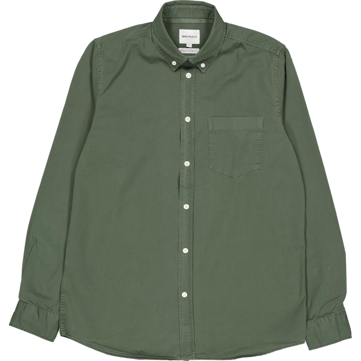 Anton Light Twill särk Spruce Green