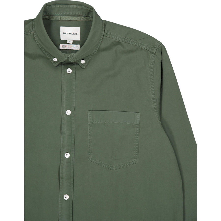 Anton Light Twill särk Spruce Green