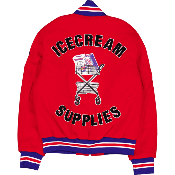 Veste universitaire rouge Ice Cream Supplies