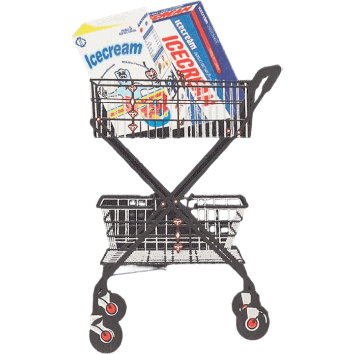 Pull ras du cou Ice Cream Supplies bleu marine