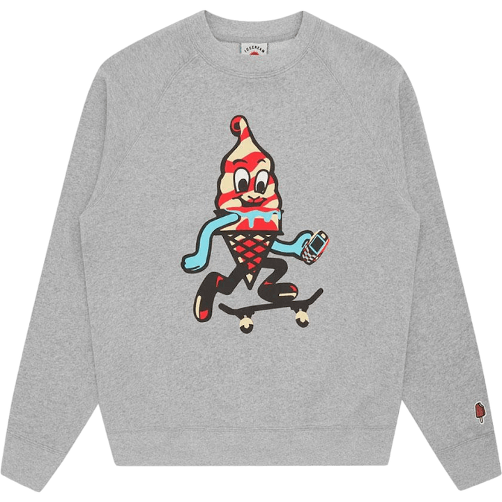 Sweat à capuche Skate Cone gris chiné
