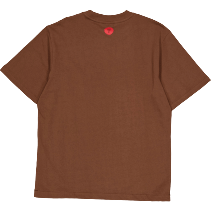 Opgediend T-shirt Bruin