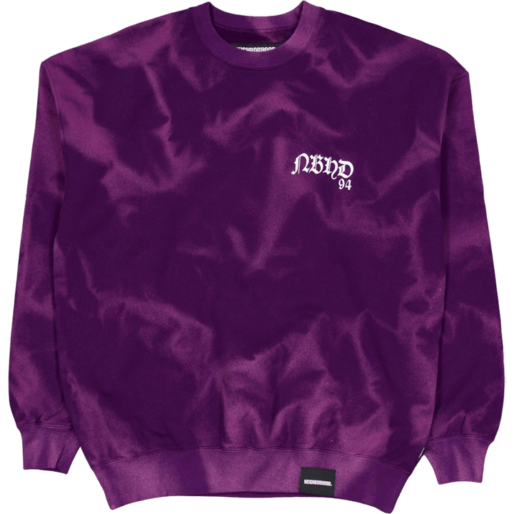 Tie-dye Sweat Shirt Ls Purple
