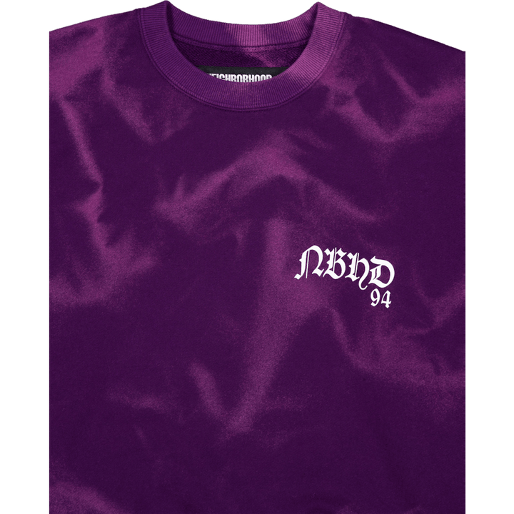 Tie-dye Sweat Shirt Ls Purple