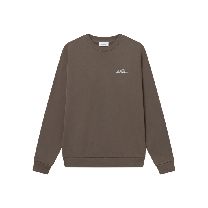 Sweat ras du cou gris montagne/ivoire clair