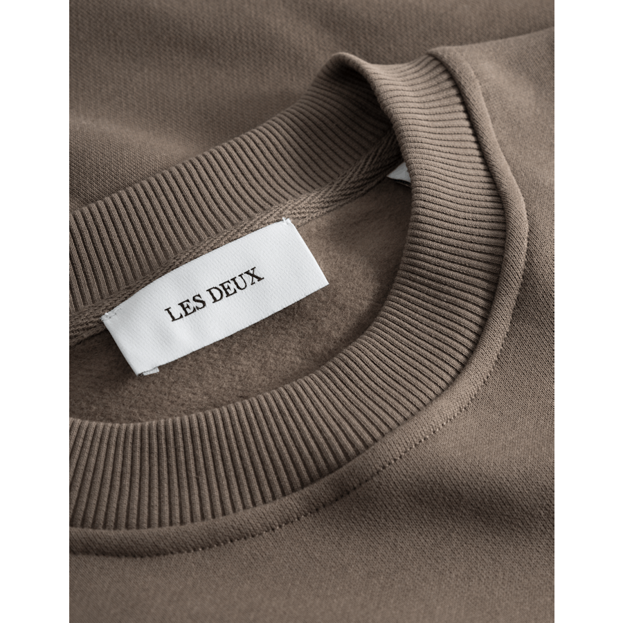 Sweat ras du cou gris montagne/ivoire clair