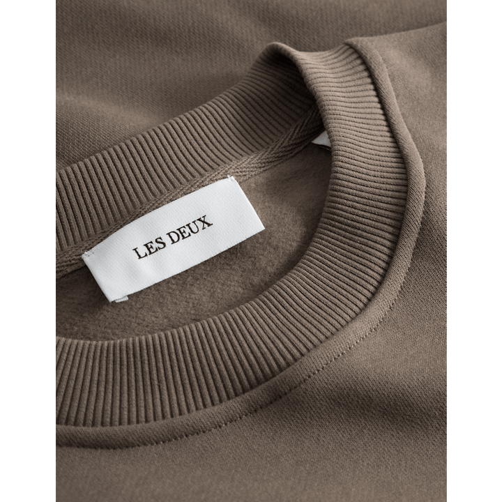 Sweat ras du cou gris montagne/ivoire clair