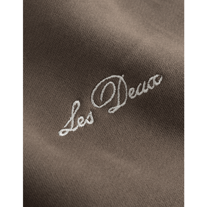 Sweat ras du cou gris montagne/ivoire clair