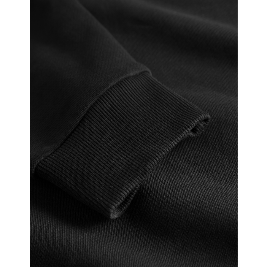 Sweat-shirt Dexter demi-zip noir