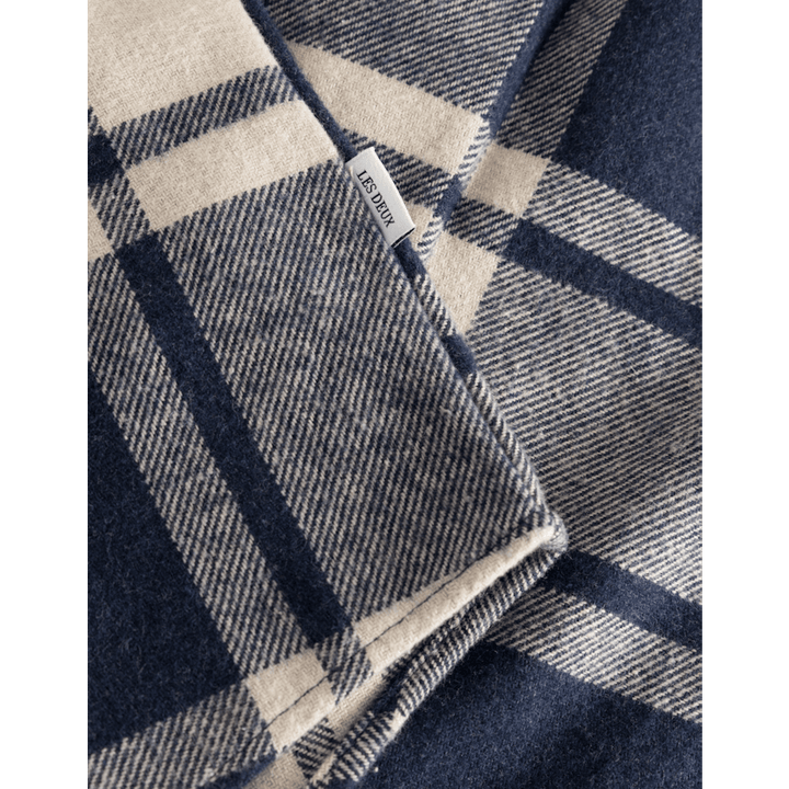 Chemise en flanelle Jeremy bleu marine foncé/sable clair du désert