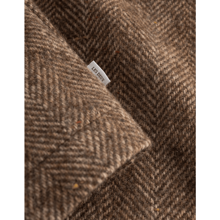 Surchemise à chevrons Milian marron café/sable foncé