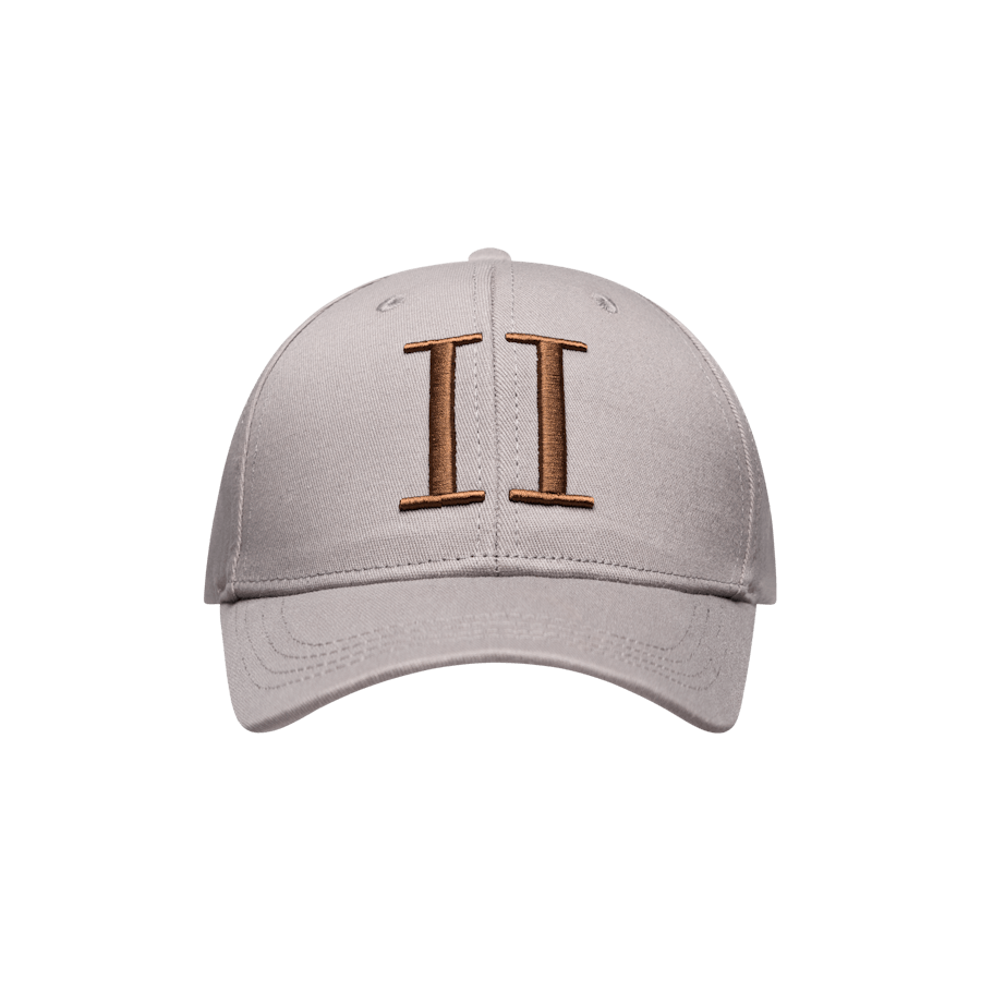 Encore Organic Baseball Cap Light Grey/terracotta