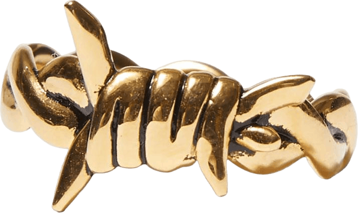 Anello con filo spinato, oro