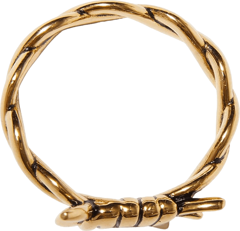 Anello con filo spinato, oro