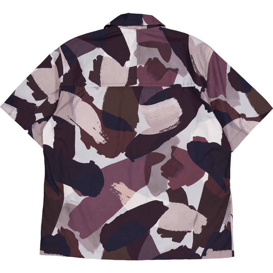 Mads Relaxed Camo Overhemd Ss Espresso