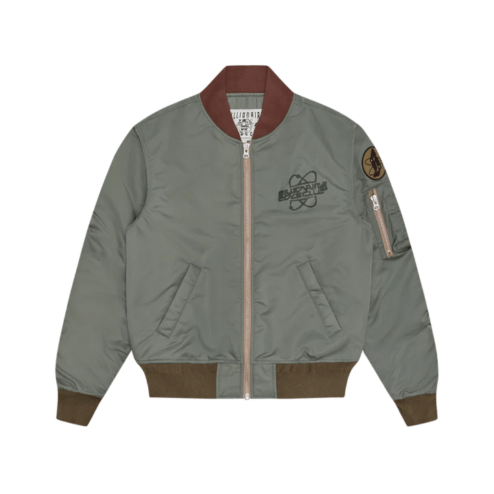 Giacca bomber in nylon Olive