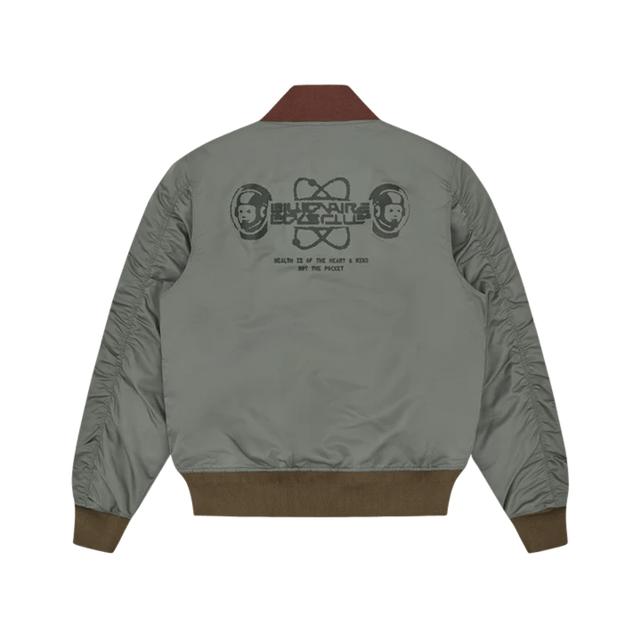 Giacca bomber in nylon Olive