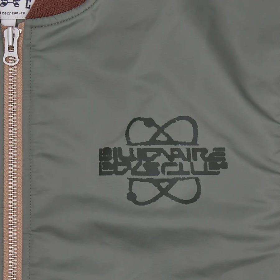 Giacca bomber in nylon Olive