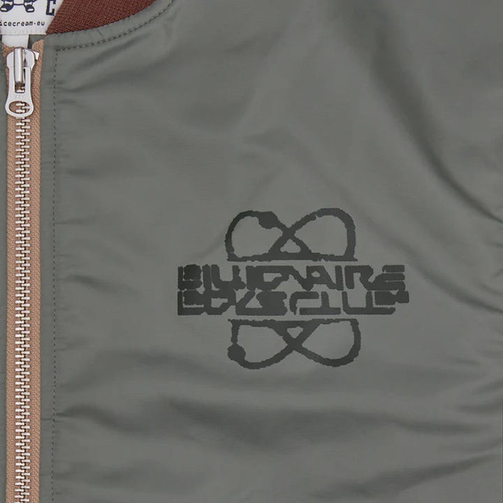 Giacca bomber in nylon Olive