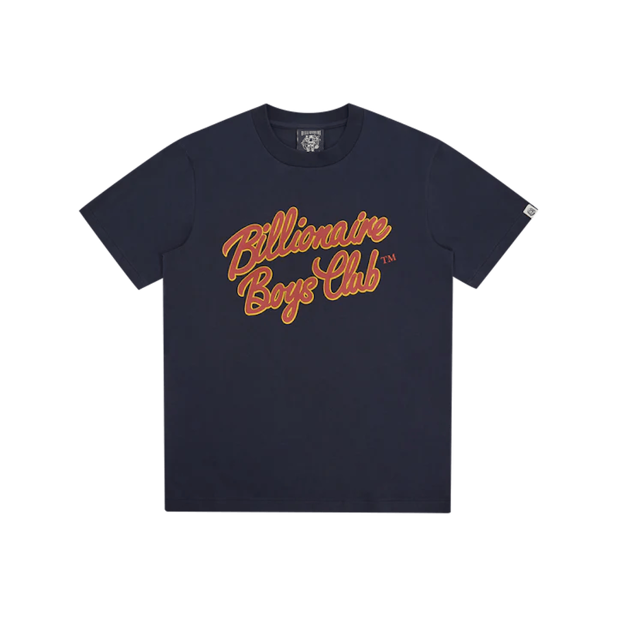 Skript Logo-T-Shirt Navy