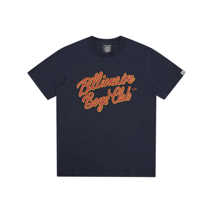 Skript Logo-T-Shirt Navy