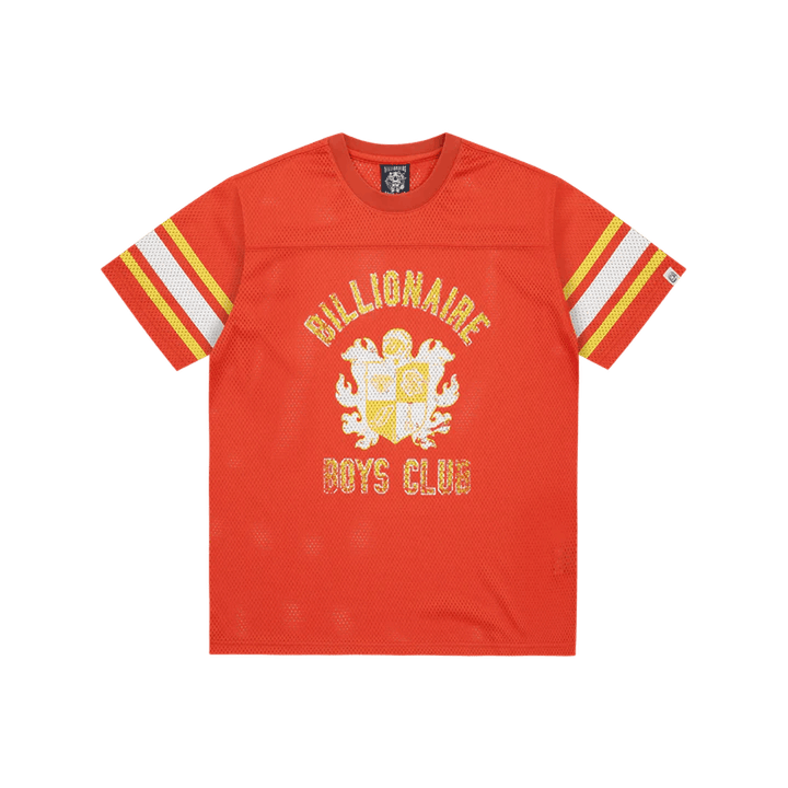Maillot de football en maille avec logo Crest Orange