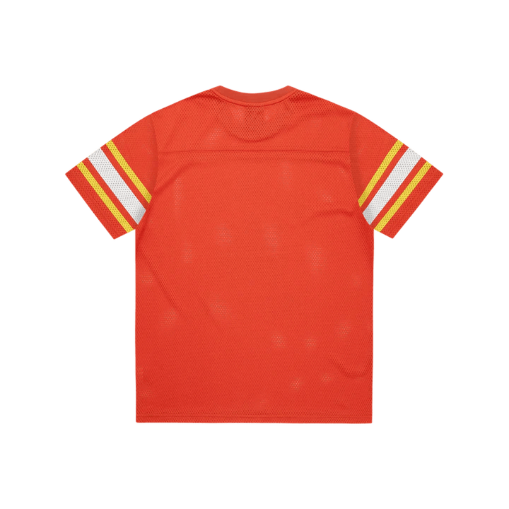 Maillot de football en maille avec logo Crest Orange