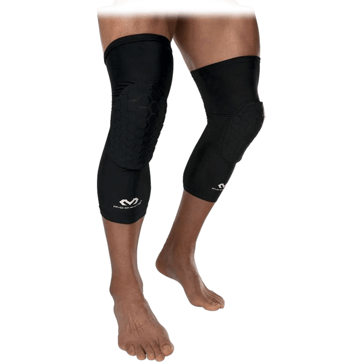 Šestkotni rokavi za noge / par Črna