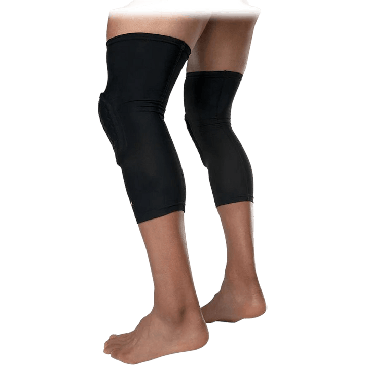 Šestkotni rokavi za noge / par Črna