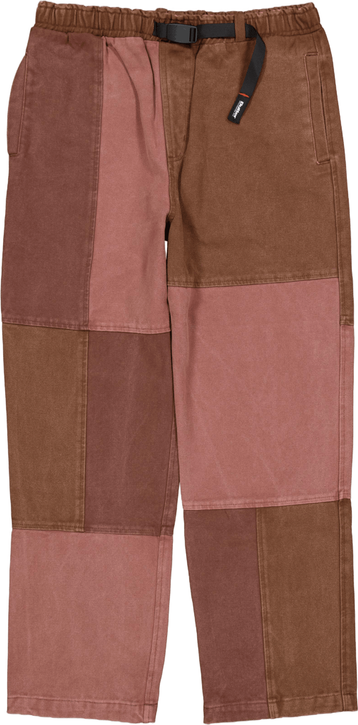 Pantaloni patchwork in tela lavata Lavati Borgogna