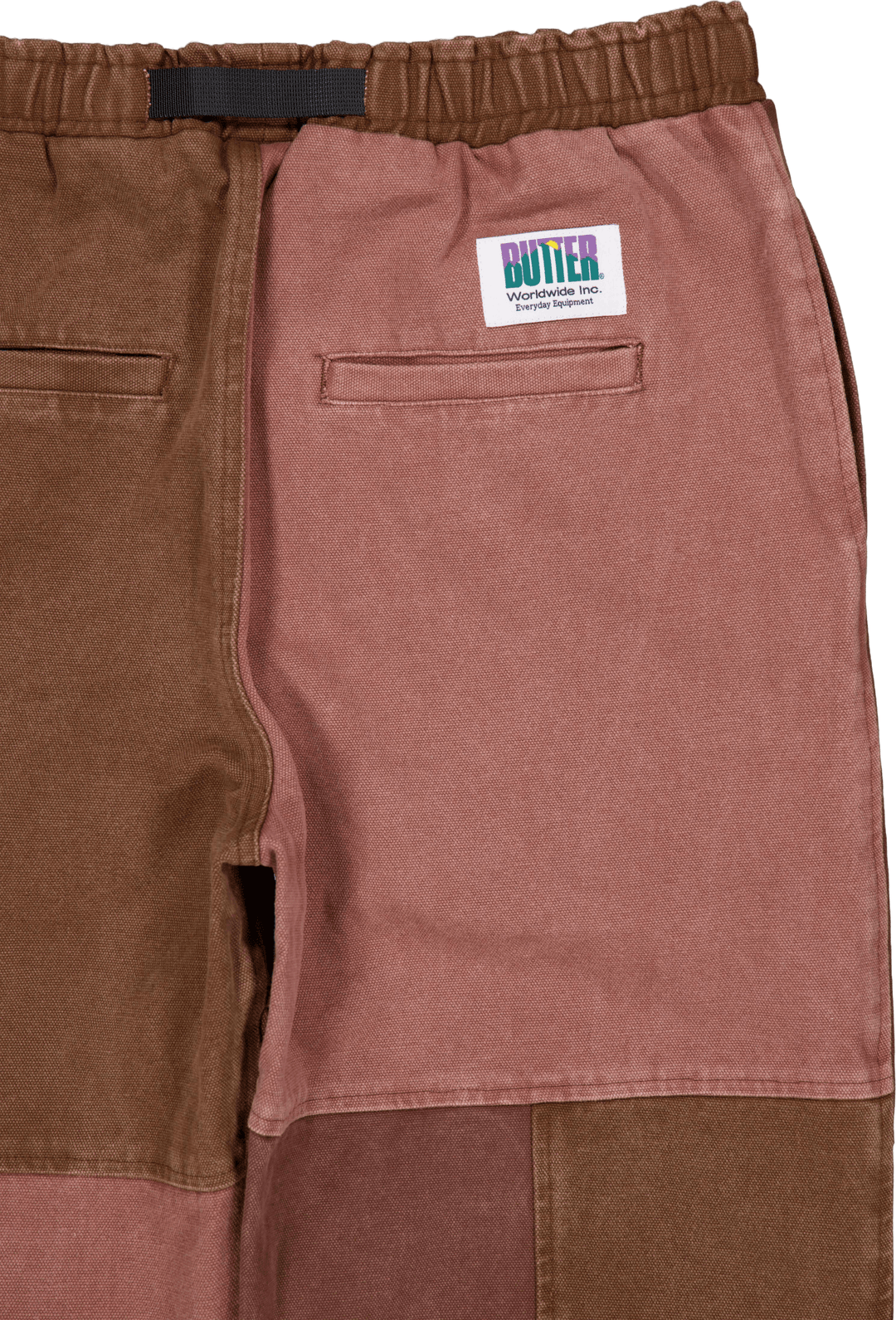 Pantaloni patchwork in tela lavata Lavati Borgogna