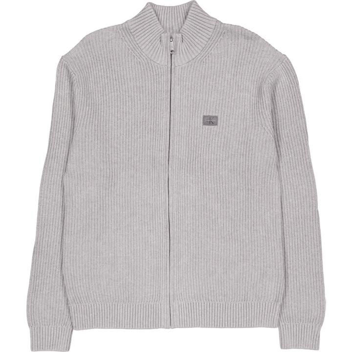 Camisola com fecho de correr Woven Label P41 Cinzento Urze