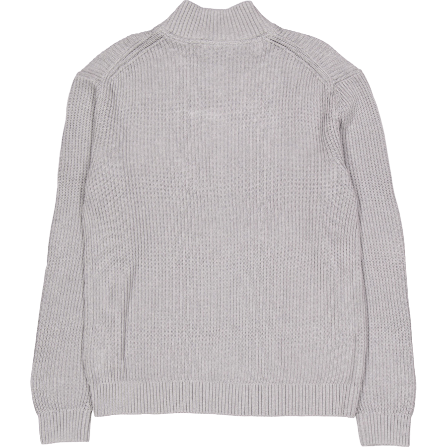 Camisola com fecho de correr Woven Label P41 Cinzento Urze