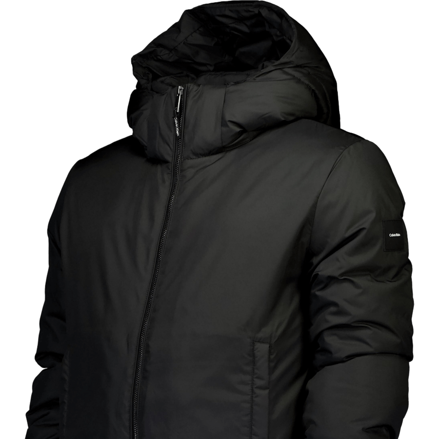 Veste à capuche matelassée non matelassée Beh Ck noire
