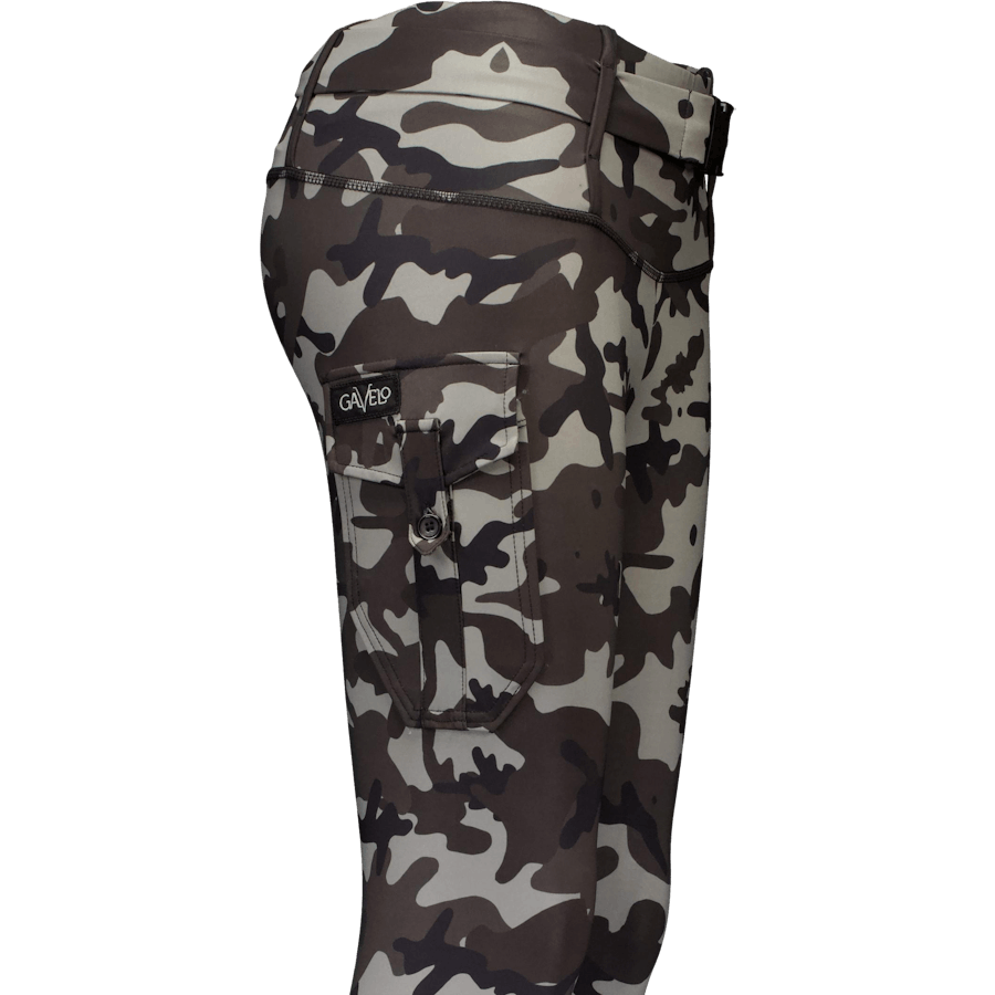 Cargo Camo Stealth Leggings Dark Grey