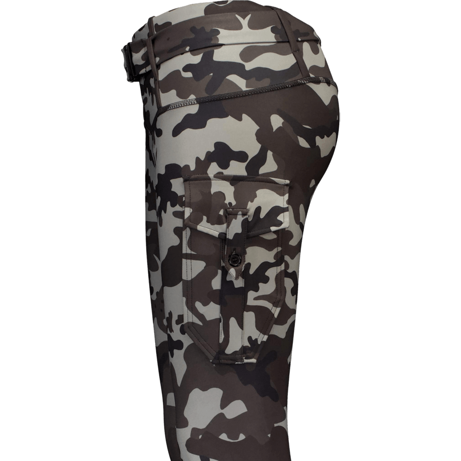 Cargo Camo Stealth Leggings Dark Grey