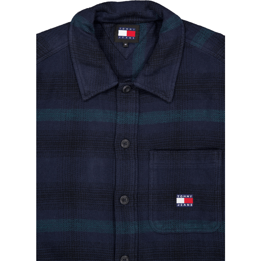 Surchemise à carreaux avec badge TJM