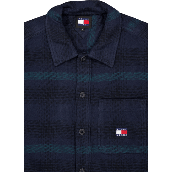 Surchemise à carreaux avec badge TJM