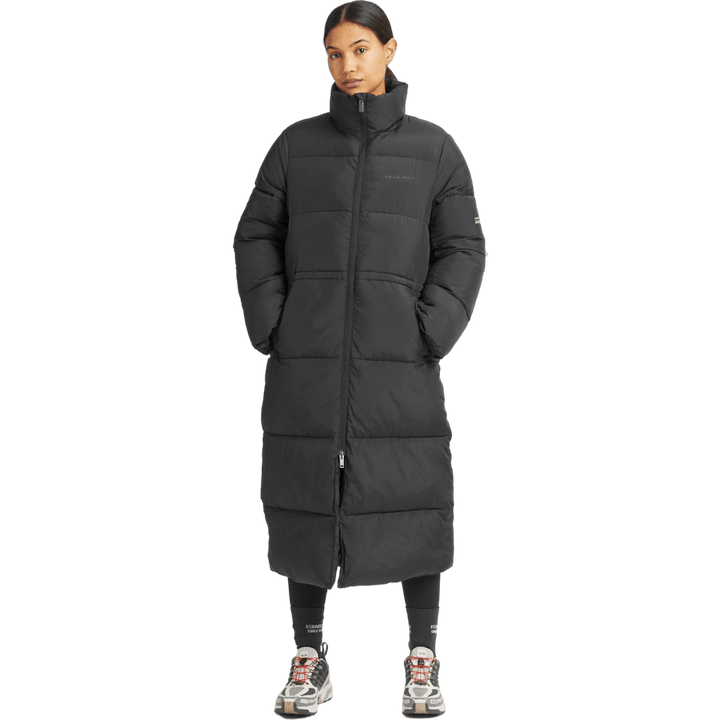Pebble Drawstring Coat Black