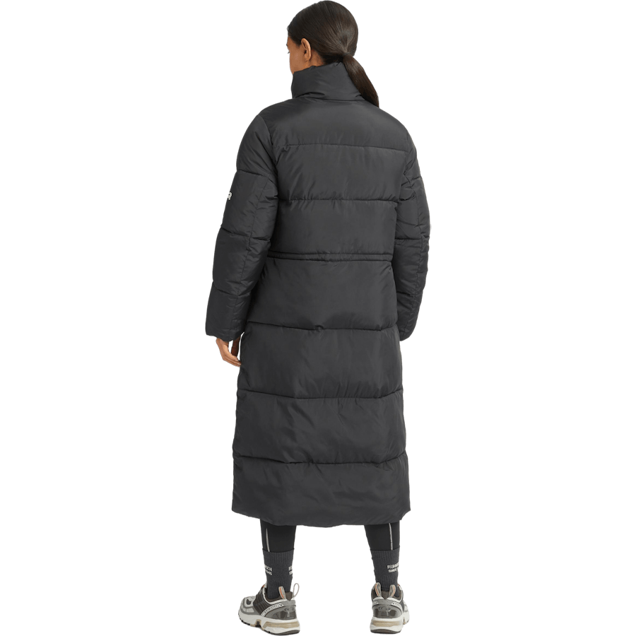 Pebble Drawstring Coat Black
