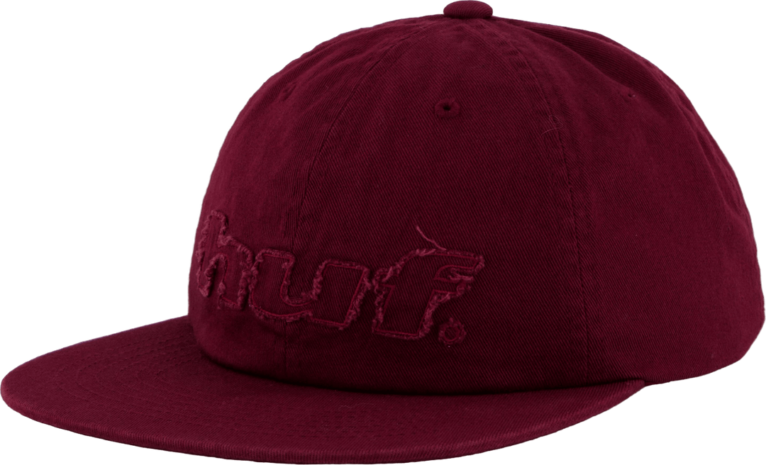Cappello a 5 pannelli con logo invecchiato Raisin
