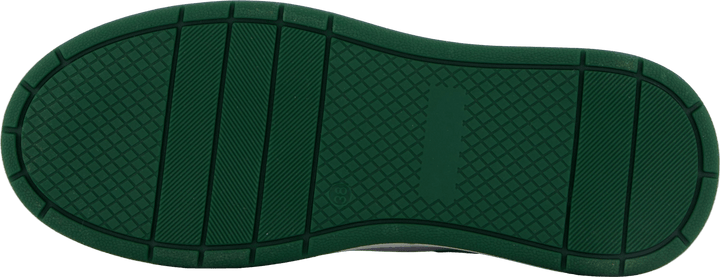 The Ella White Leather/green