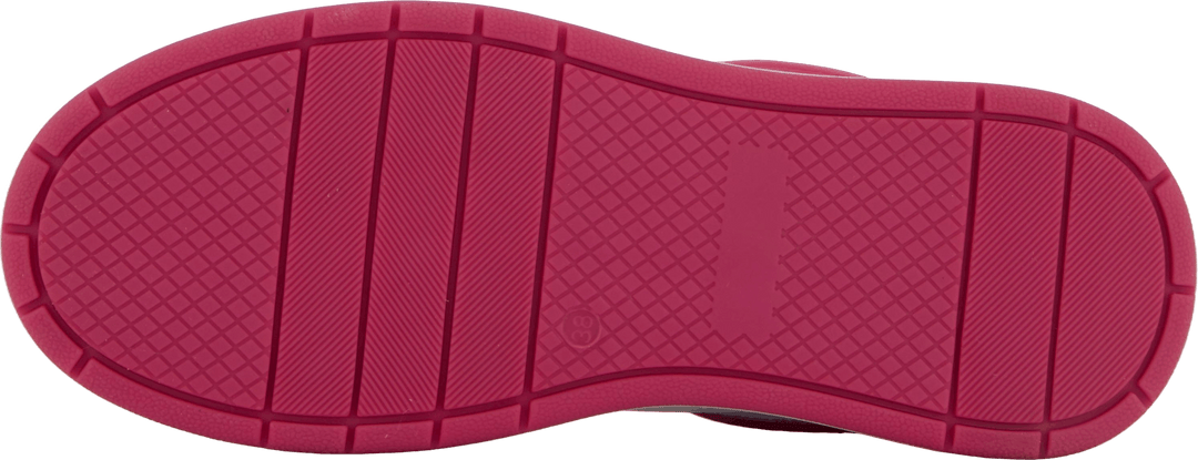 The Ella 2.0 White/fuxia Tumbled Leather