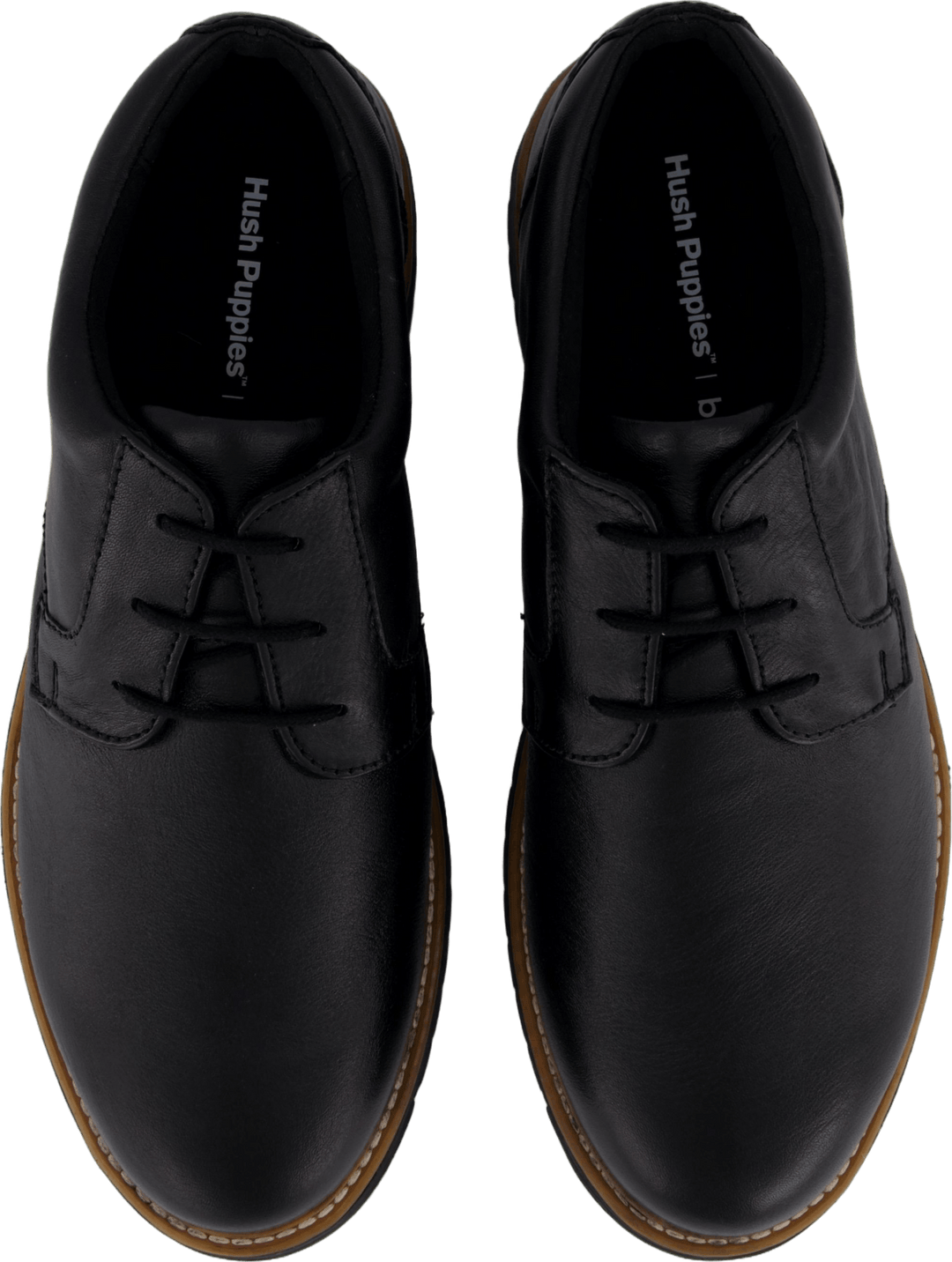 Jenson Oxford Cuir noir gras