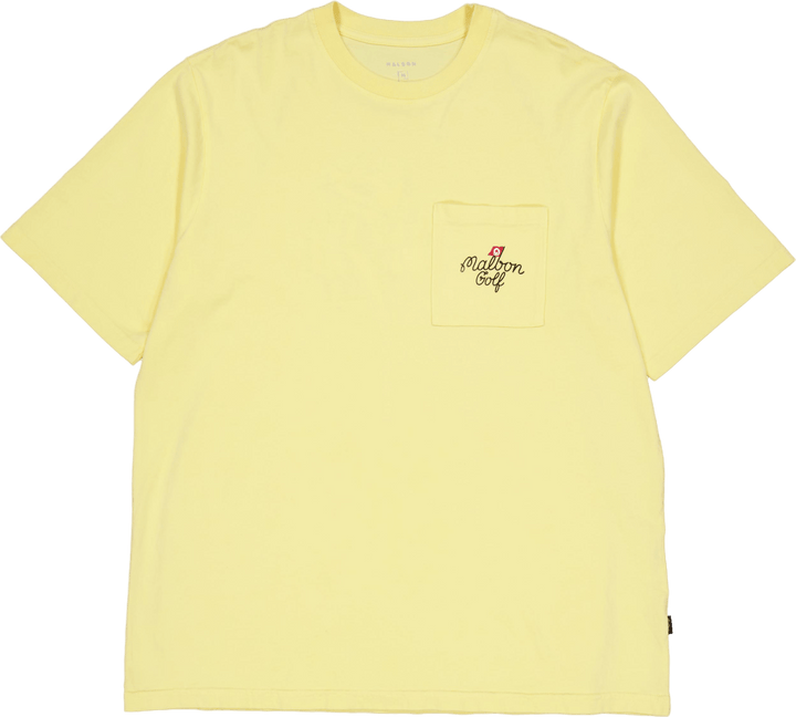 Founder Ss Pocket Tee Blassgelb