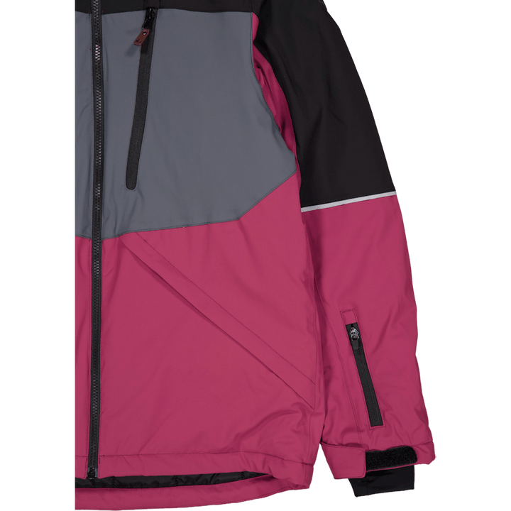 Veste d'hiver Alpine Noir/cerise